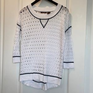 Heather B Eyelet Tunic-EUC